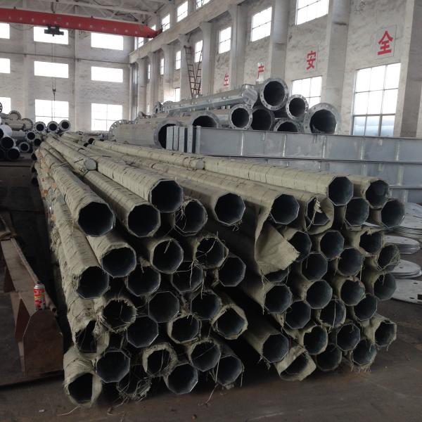 500KGS Design Load galvanized steel pipe with Bituminous Painting 30 m /s Wind Speed