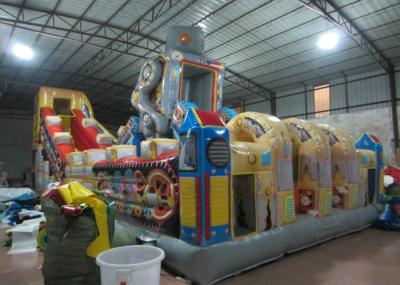 Grande robô inflável gigante divertido parque de diversões inflável robô citty para crianças comercial inflável cidade divertida