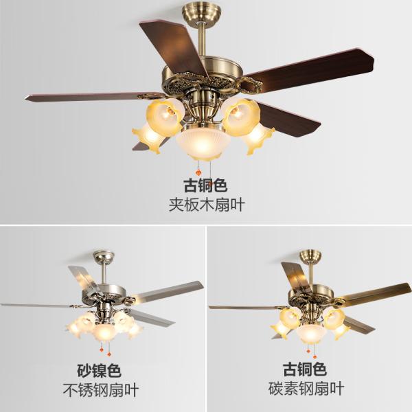 Ventilateur de plafond LED silencieux avec télécommande légère