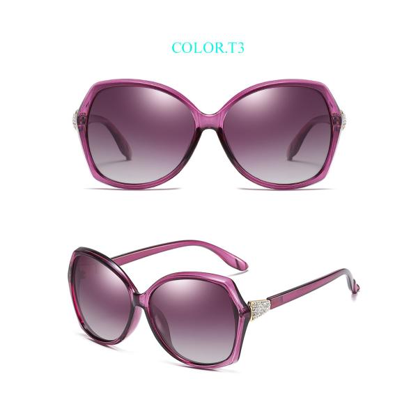144MM PC Sunglasses Women'S Polarized With Readers Diamond Decoration