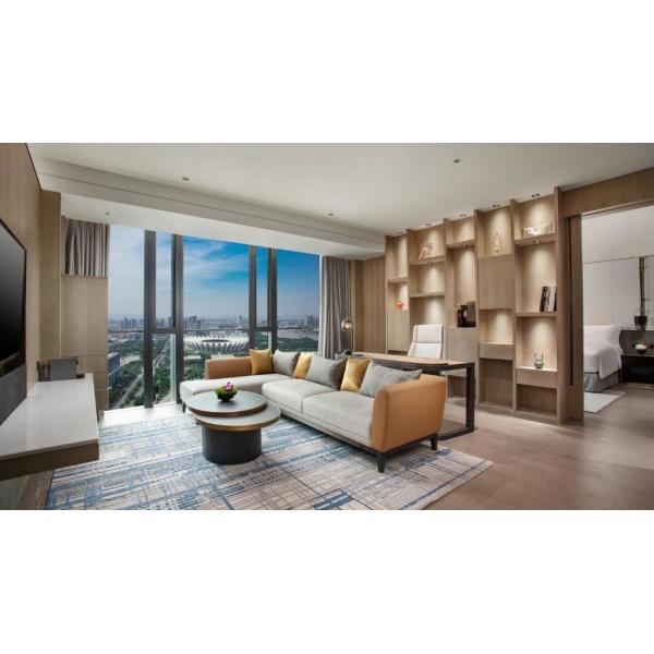 Intercontinental Hotels Group Entry Lux Style Bedroom Furniture Sets Wooden Fixed Furniture Decorations