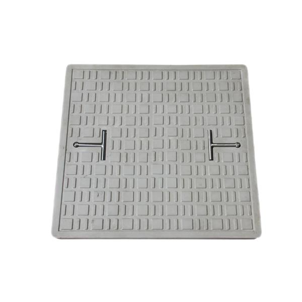 Couverture de trou d'égout anti-vol à haut rendement GRP carré / fer ductile / composite