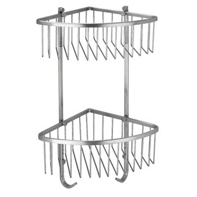 Kitchen Two Tier Corner Basket Rust Resistant  Stainless Steel 304