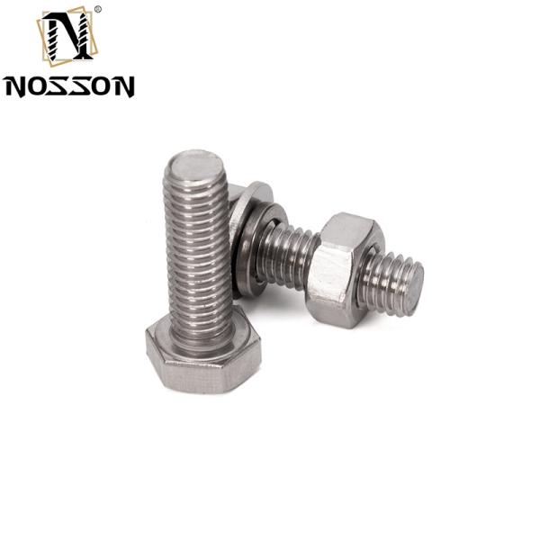 ZINC PLATED Stainless Steel Hex Bolt and Nuts Washer 304 316 for High Tensile Strength in Industrial Applications
