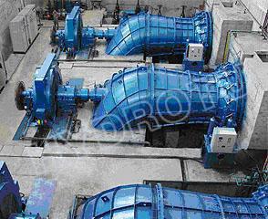 Tipo turbina da turbina S da eficiência elevada hidro para as cabeças projeto das energias hidráulicas de 2m - de 20m