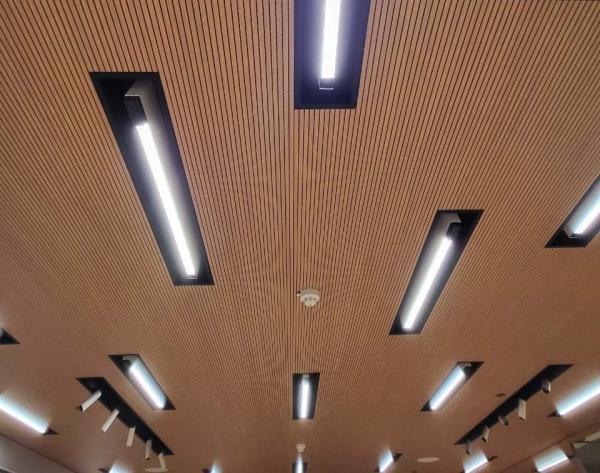 5/3mm Auditorium Linear Grooved Acoustic Wall Panels Sound Absorption Isolation Board