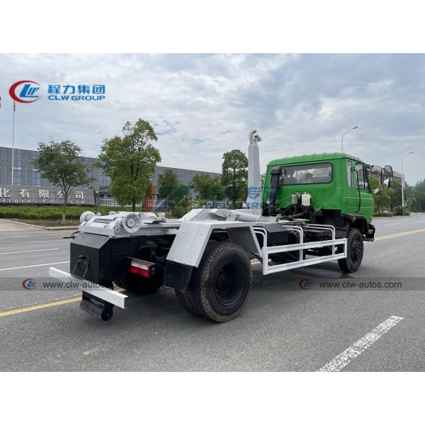 Dongfeng 153 Hydraulic Hook Lift Garbage Truck With 10m3 12m3 Container 