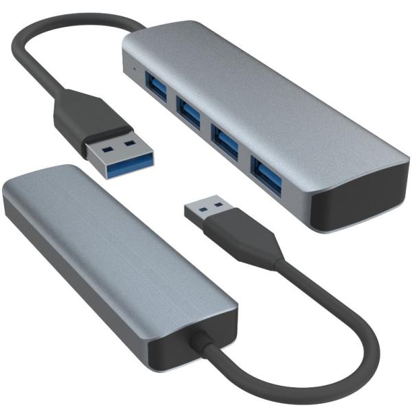 Все в одном USB A Hub Многочисленный USB 3.0 Hub Бесплатная передача данных 5 Гбит / с Поддержка питания Mac