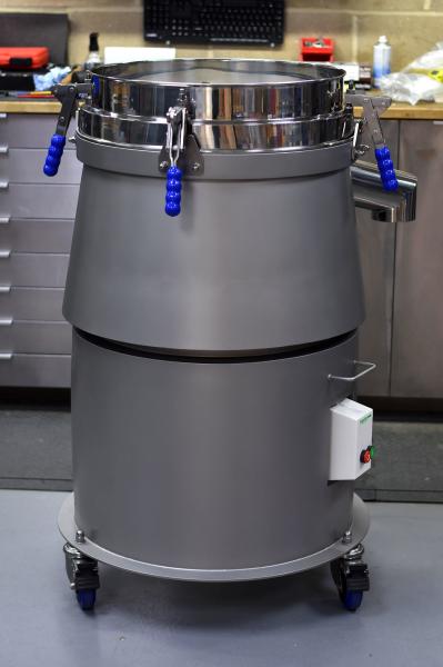 Máquina de cribado por vibración de acero inoxidable dos en uno para inspección en seco y húmedo