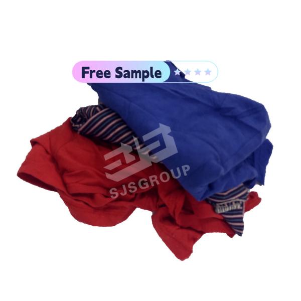RTS High absorbency Dark color Fabric cleaning Cutting Cotton rags 100% cotton rags for industrial cotton wiping rags