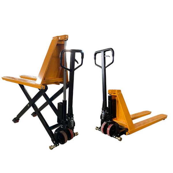 Manual Portable Hydraulic Scissor Lift 1000kg Lifting Height 800mm Electric Scissor Lift Pallet Jack