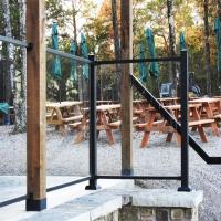 Customizable Horizontal Slat Fence for Pool and Yard Aluminum Railing for Customer Requirements