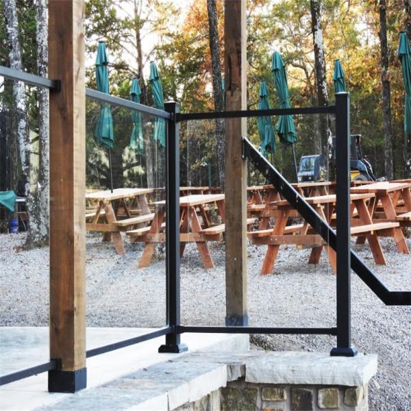 Customizable Horizontal Slat Fence for Pool and Yard Aluminum Railing for Customer Requirements