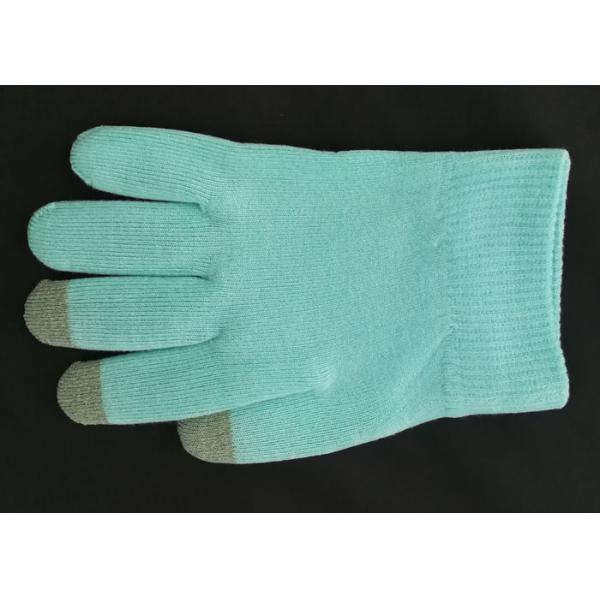Руки перчаток голубого хлопка СПА цвета косметические сильно эффективные размягчая
