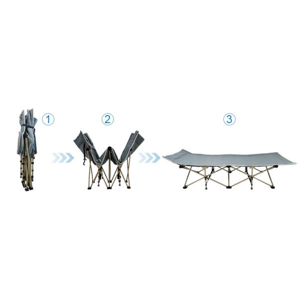 Oversized Portable Foldable Outdoor Bed for Adults Kids, Heavy Duty Cot Traveling Gear Supplier, Office Nap, Beach