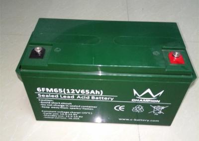 6FM65 12 o ciclo profundo verde do volt 65ah selou a bateria acidificada ao chumbo com baixa descarga de auto