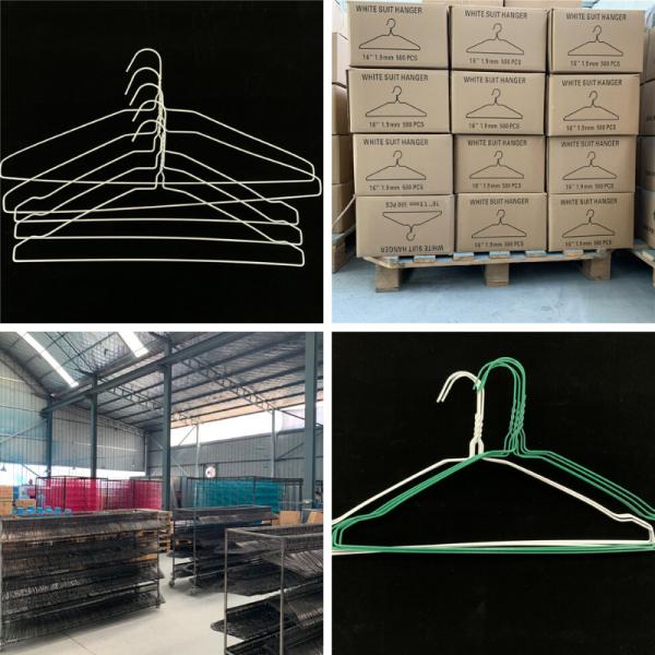 Stable 1.9mm Dia Wire Suit Hanger Disposable Multi Colors Easy To Use
