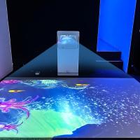 Proyector de piso interactivo móvil para interiores de 3300lm