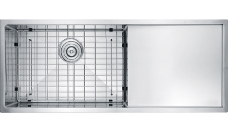 Кухонная раковина UPC SS прямоугольная Undermount с домочадцем Drainboard