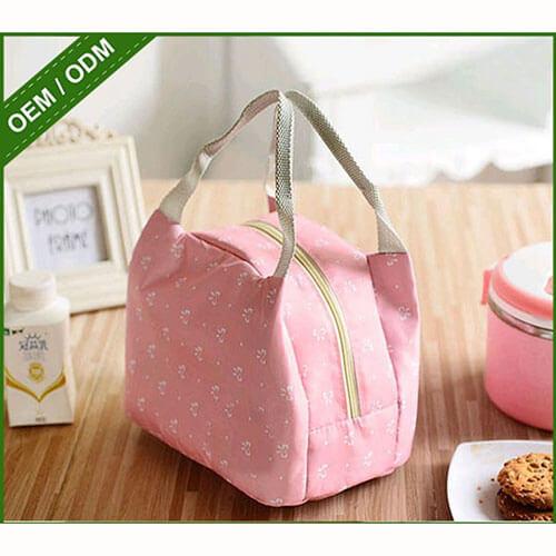 Square Canvas Soft Sided Lunch Cooler Insulated 18*15*14cm To Keep Cool / Warm