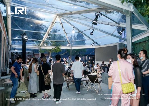 Clear Multi Sides Temporary Marquee Building Tent For Outdoor Event