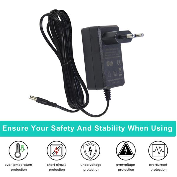 12W 1A EU DC Power Adapter 12V 1A AC-DC Converter