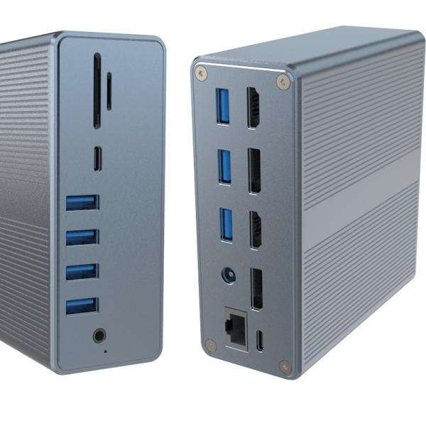 Docking Station Usb C Thunderbolt DisplayLink Laptop Docking Station With 120w Power