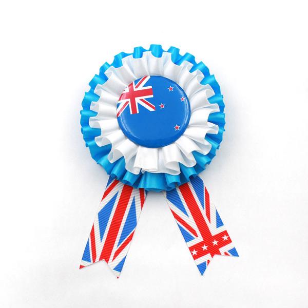 Fancy Custom Rosette Ribbons , Environmentally Friendly Decorative Satin Ribbon
