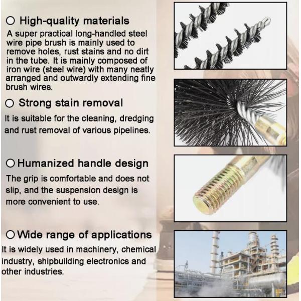 50mm Diameter High Carbon Steel Wire Chimney Sweep Cleaning Brushes