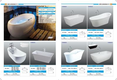 Économie d'espace baignoire ovale libre baignoire contemporaine conception simple