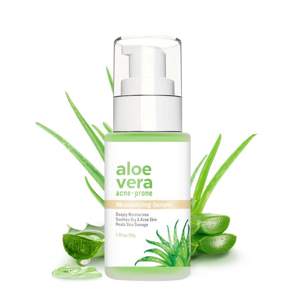 OEM ODM Korean Organic Facial Skin Care essence Facial Soothing Anti aging Aloe Vera Skin Care Product Facial Anti wrinkle Serum