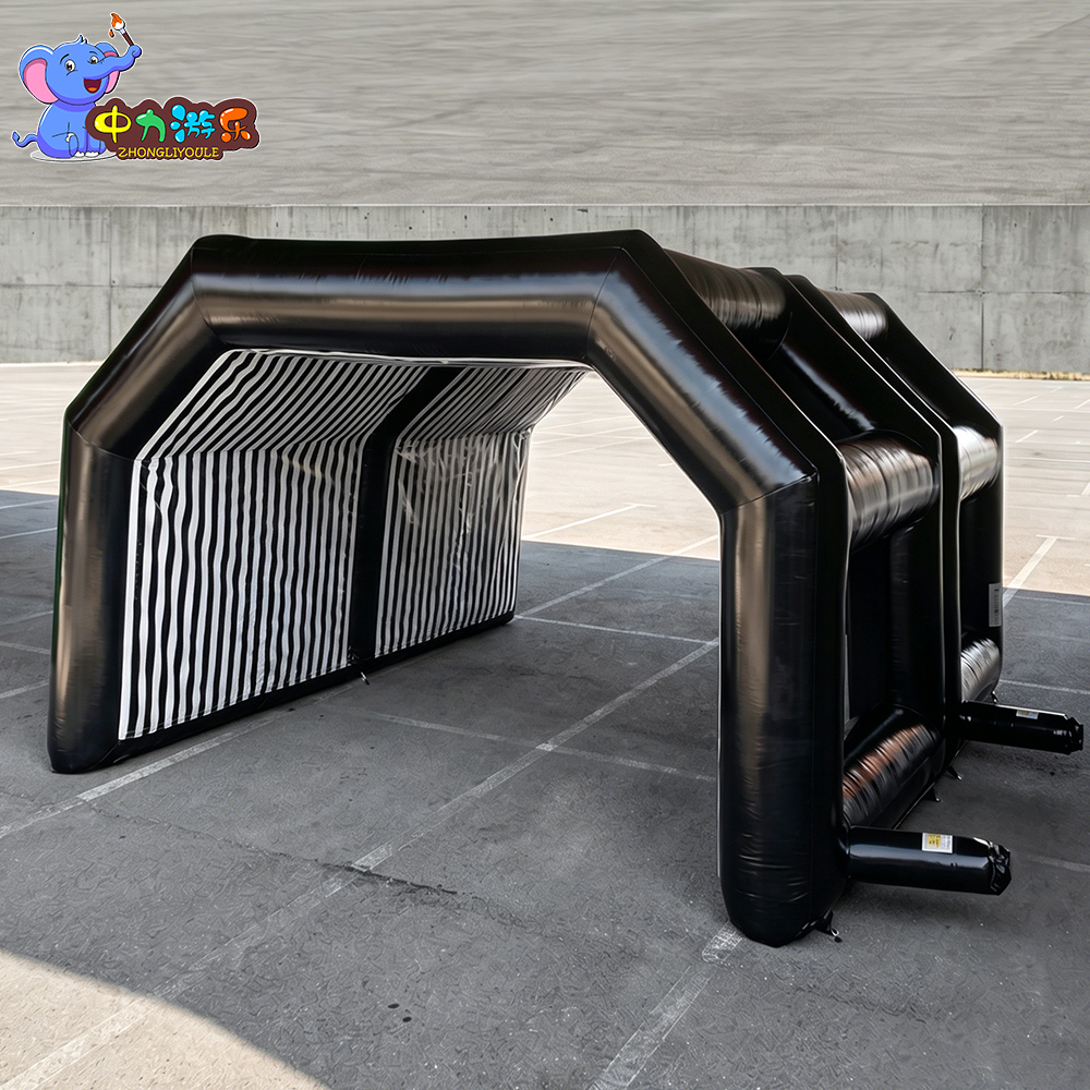 Custom Inflatable Car Shelter Air Beam Garage Tent Portable Vehicle Enclosure for Car Storage, Detailing, Auto Service and Commercial Projects