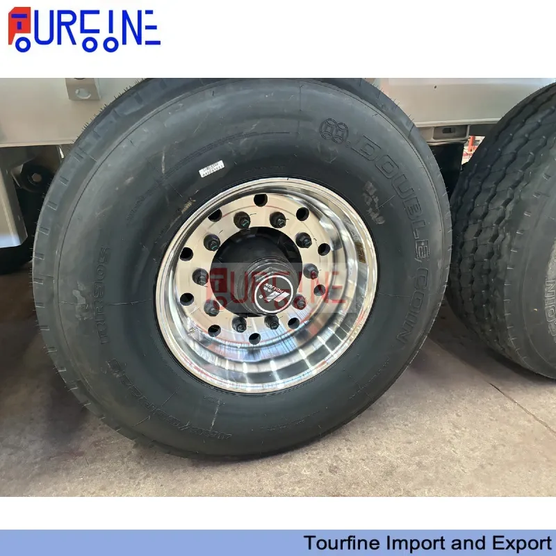 80 Ton 4 Axle Dump Semi Trailer with Hydraulic Front Tipping System