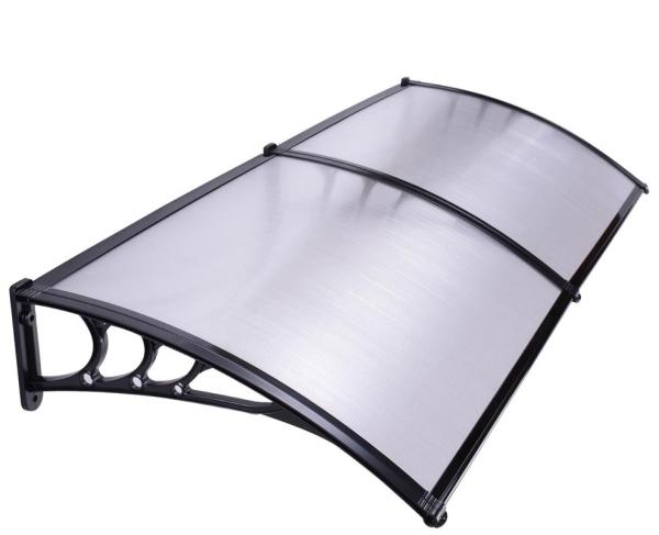 100x80 Polycarbonate Door Awnings Household Application Rain Cover White Holder