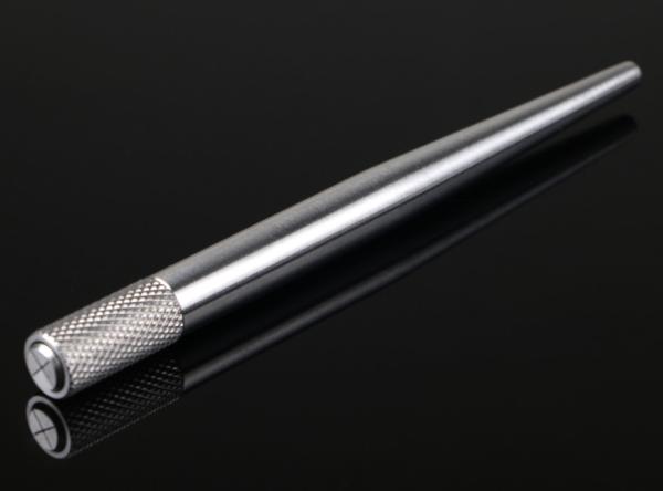Stainless Steel Autoclavable Manual Tattoo Pen with Cloth Packing Bag For 3D Embroidered
