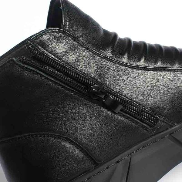 Black Anti Slippery Outdoor Mens Leather Casual Boots