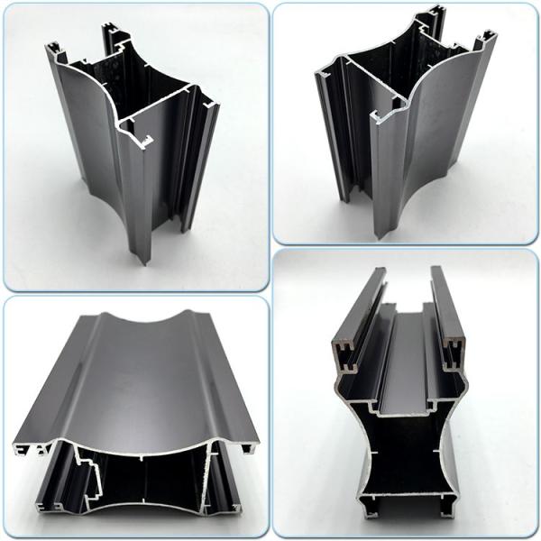 Windows Doors Frame 0.8mm 6063 Anodized Aluminum Profiles