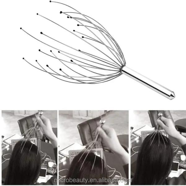 Multi Functional Handheld Scalp Head Massager Stainless Steel Manual Scalp Massager Claw