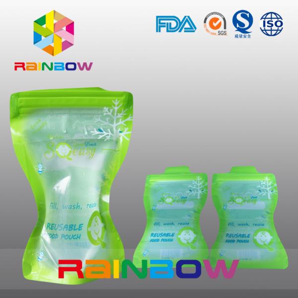 Liquid Spout Pouch Packaging , stand up baby pouch with spout