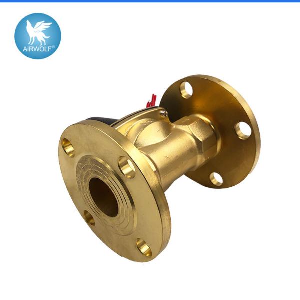 Válvula de solenoide de aço inoxidável flangeada normalmente fechada