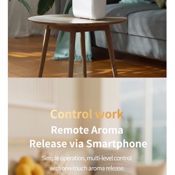 2W Rectangular Battery Operated Fragrance Diffuser With Bluetooth APP Control