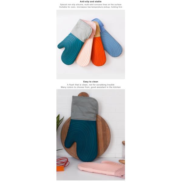 Multifunction Professional Heat Resistant Flexible Oven Gloves Silicone Oven Mitt