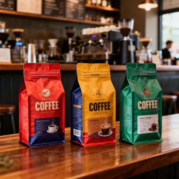 Accepted Logo Sushi Packaging Bag One Stop Coffee Air Valve Moisture Proof Plastic Foodgrade ECO Degradable PLA Mylar Bag