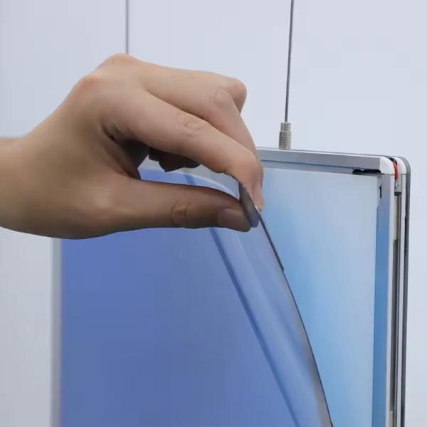 Aluminum Ultra Slim Crystal Light Box Snap Clip Advertising Backlit Poster Frame Light Boxes