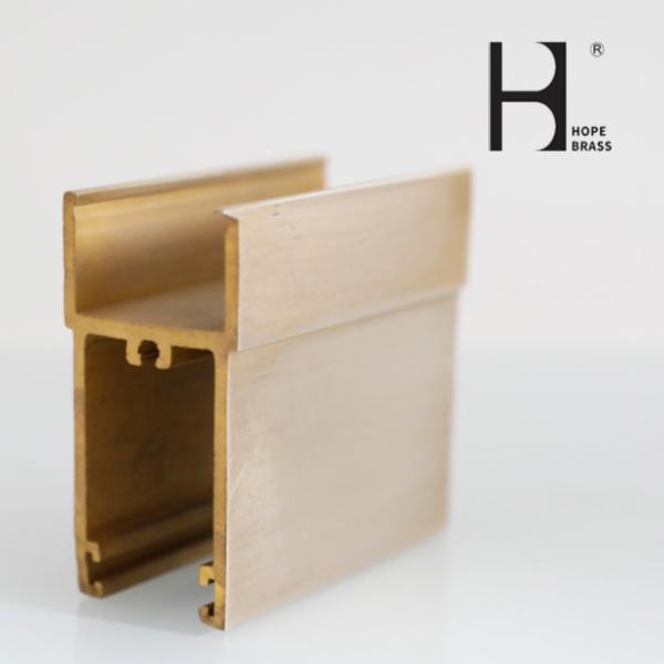 Copper Alloy Extruding Profiles Copper Zinc Brass Materials with Client Drawing Customized Shape And Size OEM ODM