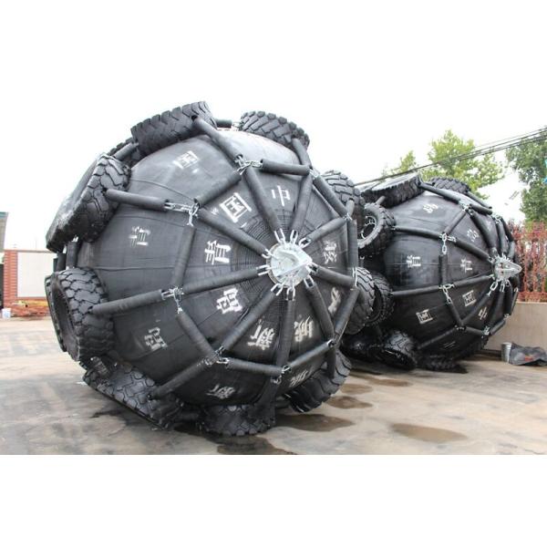 つなぐべき船のための浮遊横浜空気のフェンダーの吊り鎖のタイプそしてタイヤの網