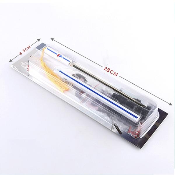 Sasuke Katana Keychain White 22CM Automatic Elasitc Moving Sword