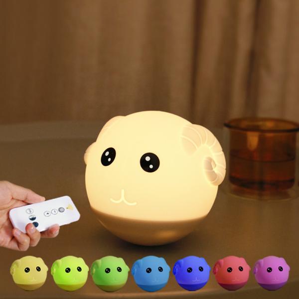 Support Bluetooth Function Silicone Night Light Animal Cute Sheep With USB As Gifts For Children