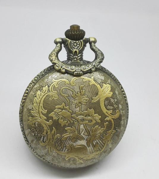 Glass Cover Vintage Classic Gold Pocket Watches Movement Stainless Steel