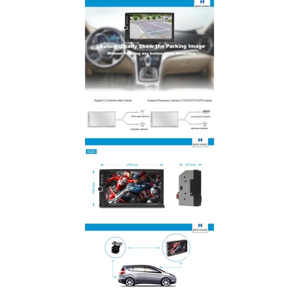 Автомобиль всеобщего вхолесалекар мп5 шума игрока 2 стерео с фм модулато/блутоотх